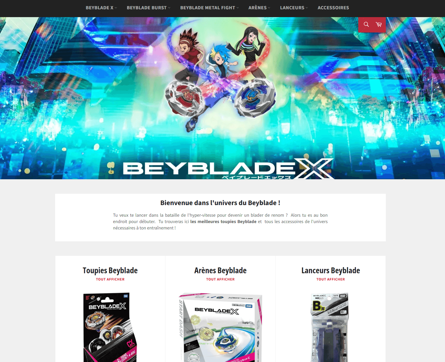 Capture d'écran Beyblade Shop
